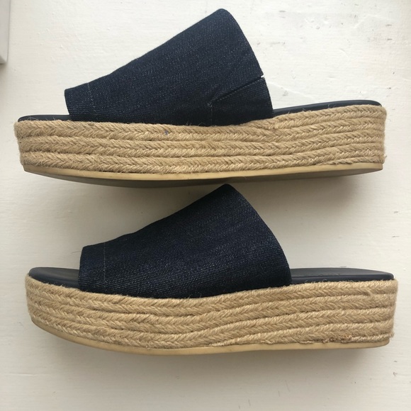 Vince Denim Platform Espadrilles - Picture 4 of 5
